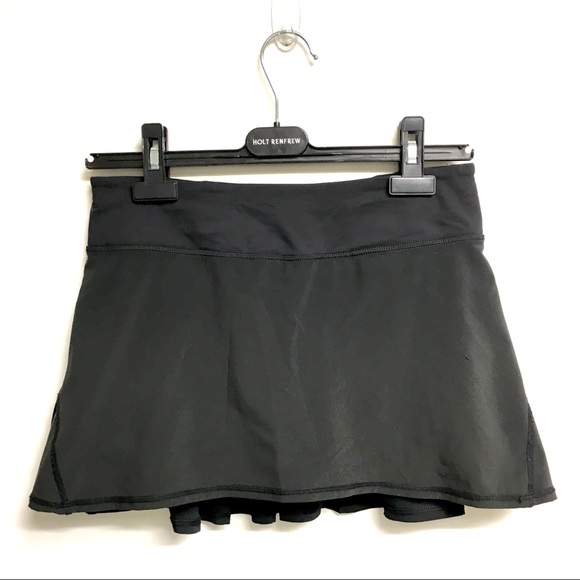 (SOLD) LULULEMON Run Pace Setter Skirt Black 4 - Picture 2 of 6